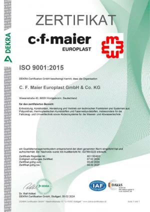 Certificate ISO 9001